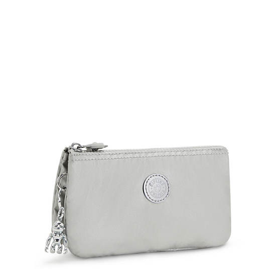 Kipling Creativity Large Classic Metallic Pouch Bags Bright Metallic | AU 2072YX